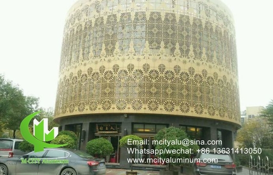 China Aluminium bekleding CNC laser gesneden decoratief paneel voor gevel wandpaneel bekleding paneel