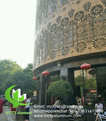 China Aluminium bekleding CNC laser gesneden decoratief paneel voor gevel wandpaneel bekleding paneel