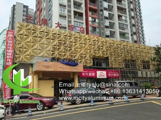 3d China Aluminium wandbekleding gevel wandpaneel bekleding paneel voor China project