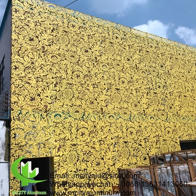 Aluminium metalen gevelbekleding in Oostenrijkse stijl buigplaat 2,5 mm dik voor decoratie van gordijnwand gevel