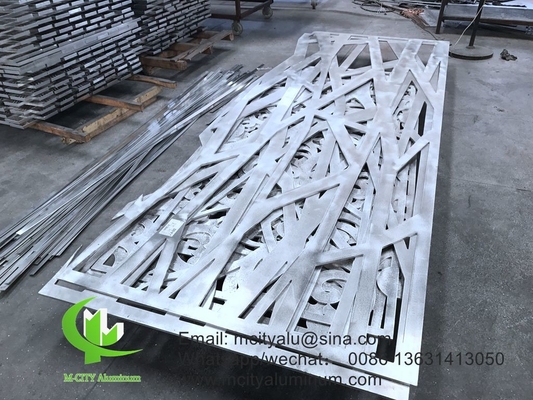 met laser gesneden plaatpoeder gecoat Aluminium CNC gesneden decoratief paneel voor gevelwandpaneel bekleding paneel