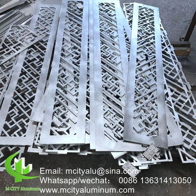 met laser gesneden plaatpoeder gecoat Aluminium CNC gesneden decoratief paneel voor gevelwandpaneel bekleding paneel