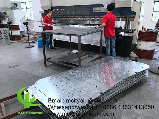 China fabriek superduurzaam poeder gecoat Aluminium CNC geperforeerd decoratief paneel voor gevel wandpaneel bekleding paneel