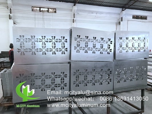 China fabriek superduurzaam poeder gecoat Aluminium CNC geperforeerd decoratief paneel voor gevel wandpaneel bekleding paneel