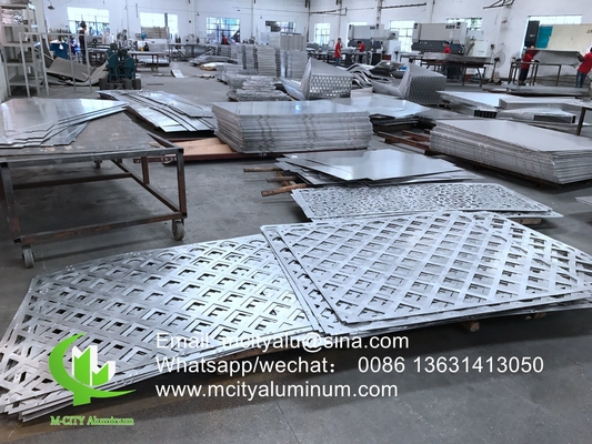 Aluminium geperforeerd privacy scherm voor gordijnwand gevel bekleding wandpaneel geperforeerd scherm