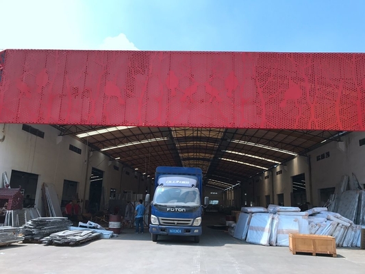 Metalen aluminium perforatie bekleding panel met kunst patronen perforatie gebruikt voor gebouw gevel