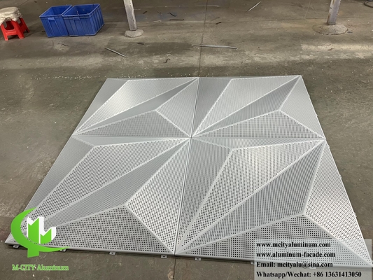 Metalen geperforeerde gevels Design Aluminium bekleding PVDF coating Duurzaam