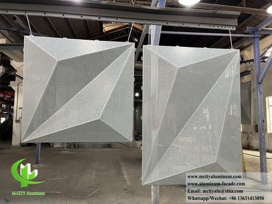 Metalen geperforeerde gevels Design Aluminium bekleding PVDF coating Duurzaam