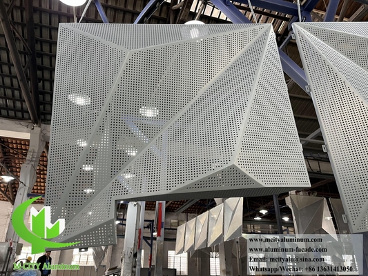 3D aluminium cladding perforated facades metal facades system