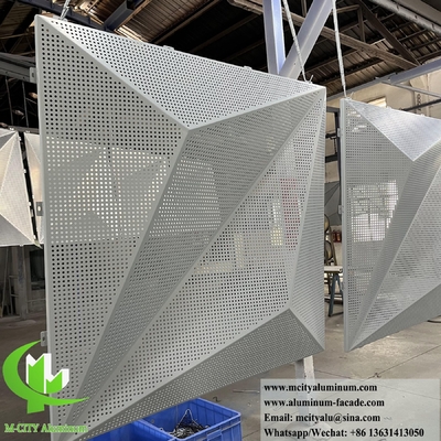 3D-metalen bekleding Aluminiumplaat voor buitenfront decoratie