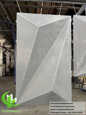 3D-metalen bekleding Aluminiumplaat voor buitenfront decoratie