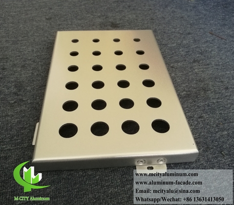 Buitenwandbekledingspaneel Aluminiumplaat geperforeerde panelen met PVDF-coating