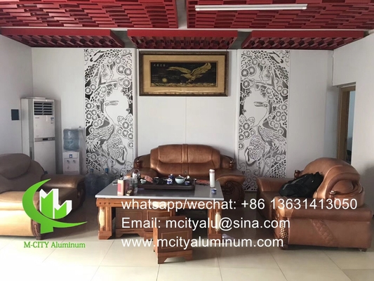Aluminium geperforeerd massief paneel metalen gevel bekleding paneel 2,5 mm dik voor gordijnwand gevel decoratie