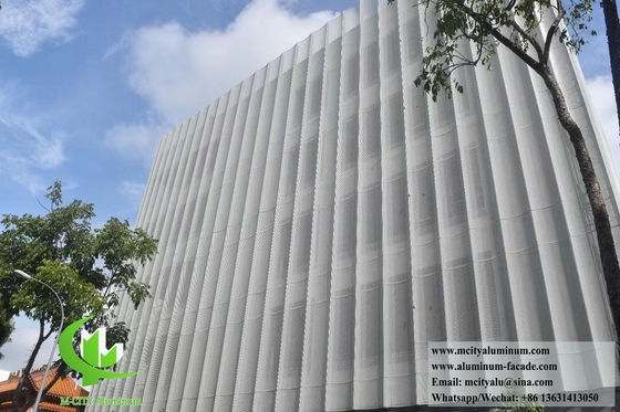 Architecturale metalen gevels Aluminium bekleding paneel perforatie patroon Solid aluminium