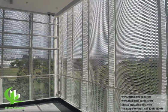 CNC Aluminium Gevelbekleding Panel Buitenwand Decoratie Perforated Pattern