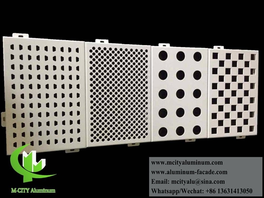 Externe geperforeerde aluminium panelen Kleur voor gevel voor handrail