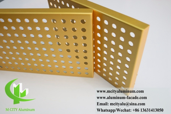 Aluminium bekledingspaneel met geperforeerd patroon 3 mm dik metalen plaat