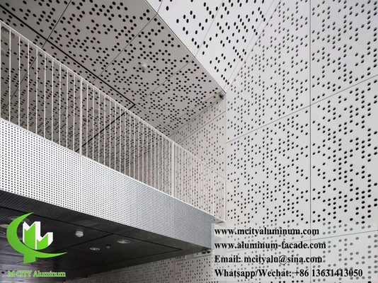 CNC-punching metalen plaat Aluminium solide paneel voor buitenmuur gevelsysteem