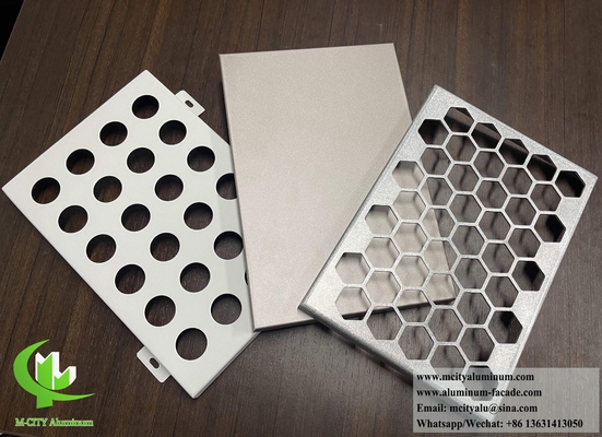 Externe geperforeerde aluminium panelen Kleur voor gevel voor handrail
