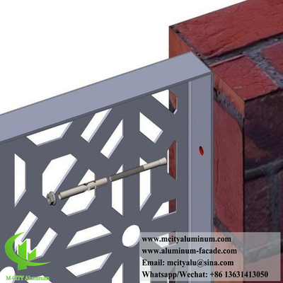 Laser gesneden metalen scherm voor hek decoratie Aluminium 3 mm dikte met patroon