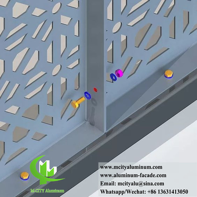 Laser gesneden metalen scherm voor hek decoratie Aluminium 3 mm dikte met patroon