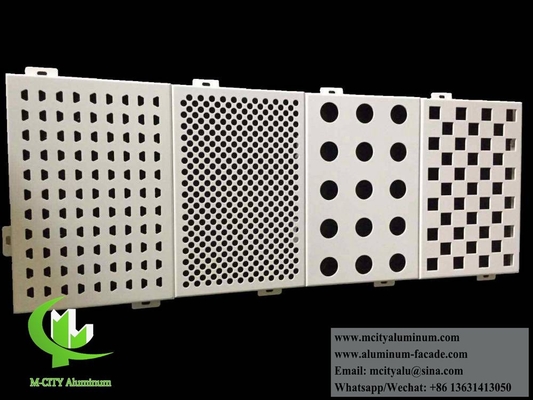CNC-punching van aluminium bekleding solide paneel voor wanddecoratie
