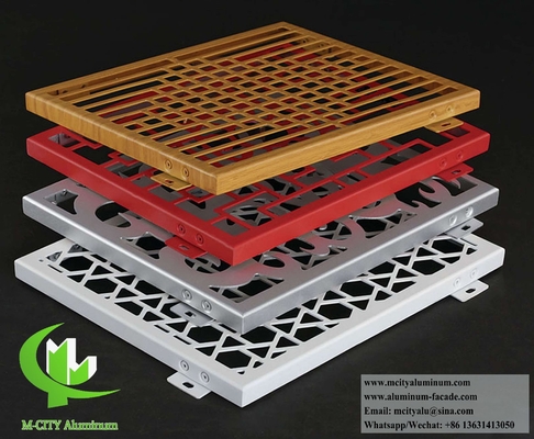 Architectonisch metalen scherm cnc snijden perforeren patroon voor wandbekleding decoratie