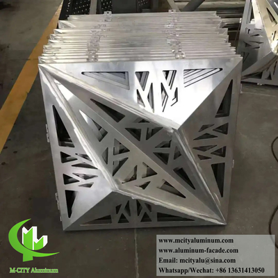 3D metalen bekleding aluminium panelen met CNC-snijpatronen