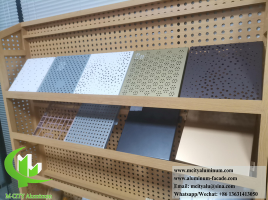 Architectonisch metalen scherm cnc snijden perforeren patroon voor wandbekleding decoratie