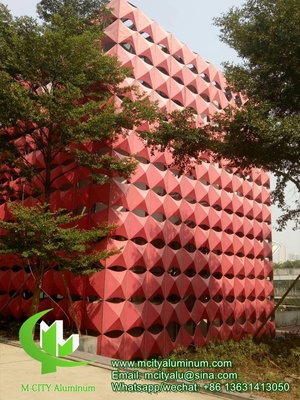 op maat gemaakte aluminium gevelpaneel bekleding paneel met poeder gecoat voor gevel gordijnwand