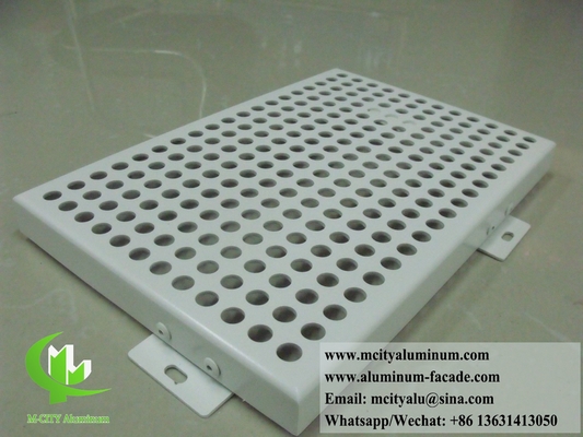 Architectonische geperforeerde aluminium gevelbekleding Solid aluminium panelen
