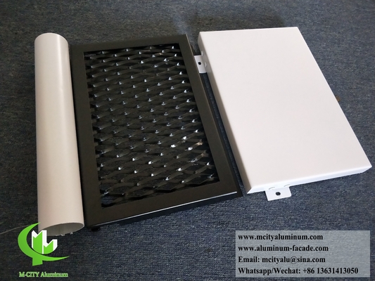 Solid aluminium metalen gevelpaneel met perforatiepatroon voor de decoratie van de muurbekleding van gebouwen