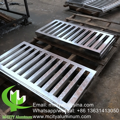 airconditioner cover aluminium cover metalen gevel bekleding buigplaat voor gordijnwand gevel decoratie