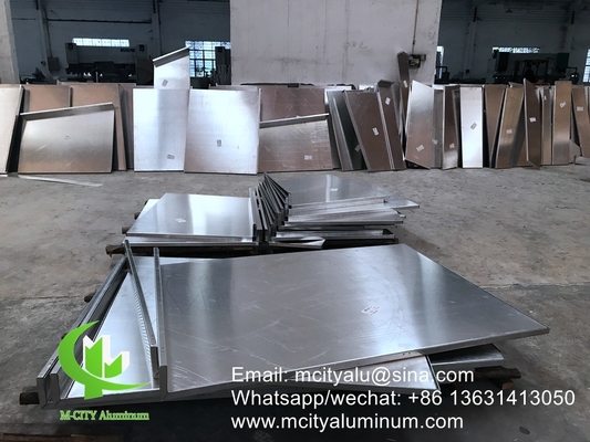 aluminium massief paneel Aluminium gevelwandpaneel bekledingspaneel met beugel voor buitengebouwen