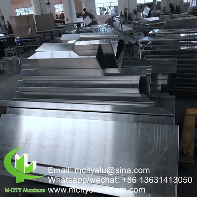 aluminium massief paneel Aluminium gevelwandpaneel bekledingspaneel met beugel voor buitengebouwen