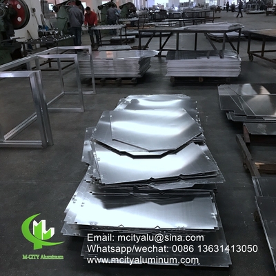 aluminium massief paneel Aluminium gevelwandpaneel bekledingspaneel met beugel voor buitengebouwen