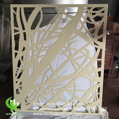 Aluminium geperforeerde scherm voor balkon met 3 mm metaalplaat met poederlaag