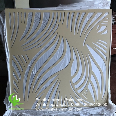 mode stijl aluminium privacy scherm metalen gevel bekleding 2,5 mm dikte voor gordijnwand gevel decoratie