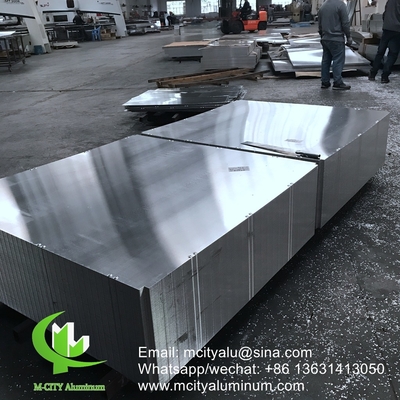 aluminiumkolom bekleding metalen gevel bekleding buigplaat 2,5 mm dik voor post gevel decoratie