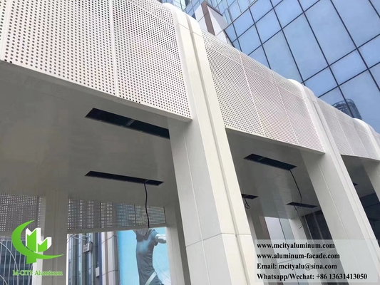 Architectonisch geperforeerd plaat aluminium gevelsysteem PVDF superduurzame coating