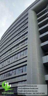 Buitenste aluminium gevels Solid aluminium panelen Waterdicht PVDF coating