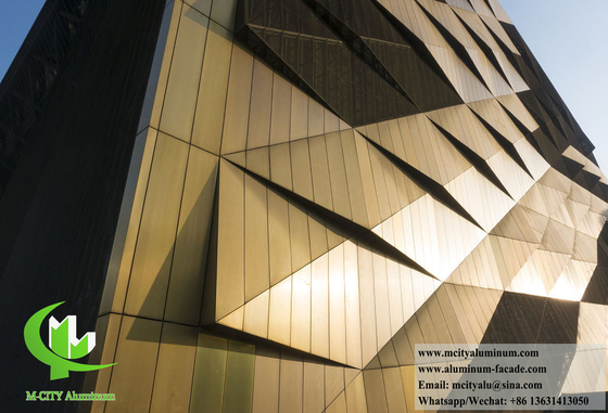 Architectonisch massief aluminiumpaneel voor wandbekleding