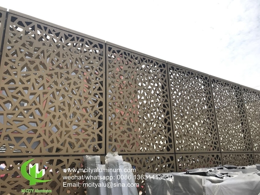 Aluminium geperforeerd plaat voor venster privacy screen hek met 2 mm dikke laser gesneden scherm
