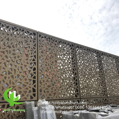 Buiten privacy scherm op maat gemaakt massief paneel Aluminium geperforeerd paneel voor wandpaneel