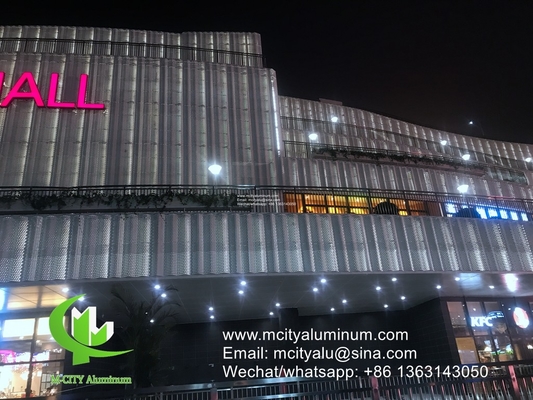 metalen Aluminium geperforeerd paneel voor gevel privacy screen hek met 2 mm dikke metalen perforatie scherm