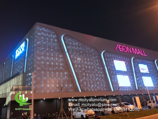 Architektonische aluminium geperforeerde bekleding met kunstpatronen