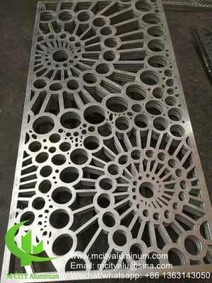 Aluminium geperforeerd plaat voor venster privacy screen hek met 2 mm dikke laser gesneden scherm