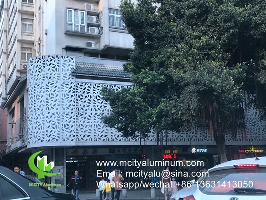 Aluminium geperforeerd plaat voor venster privacy screen hek met 2 mm dikke laser gesneden scherm