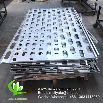 metalen aluminium bekleding plaat metalen gevel bekleding buigplaat voor gordijnwand gevel privacy scherm decoratie