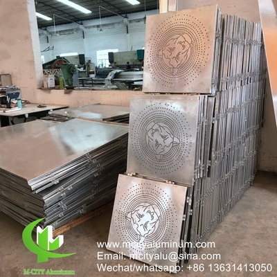 aluminium geperforeerd paneel Aluminium gevelwandbekleding paneel met beugel voor gebouw of plafond